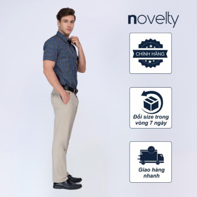 ÁO SƠ MI NAM NGẮN TAY NOVELTY REGULAR FIT RECYCLED