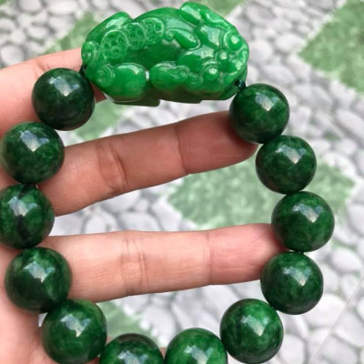 VÒNG TAY PHONG THỦY ĐÁ CẨM THẠCH TỲ HƯU HÚT TÀI LỘC MAY MẮN   VÒNG NAM MỆNH THỦY , MỆNH MỘC ĐEO Ạ  NAM TAY TO 75KG - 90KG ĐEO