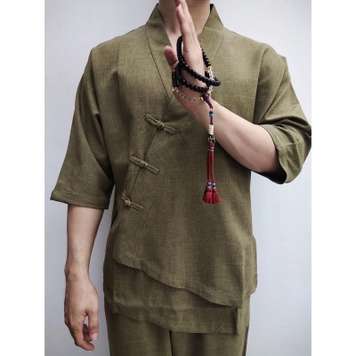 ĐỒ LAM ĐI CHÙA  Set Nam Cao Cấp SS1