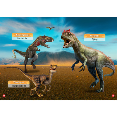 Từ Điển - Thư Viện Hình Ảnh Song Ngữ Đầu Tiên Của Bé - Loài chim - khủng Long - Chữ cái Và Số - Hoa Rau củ Quả ( bộ 4 cuốn )