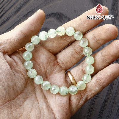 Vòng tay đá Prehnite xanh - Ngọc Qúy.