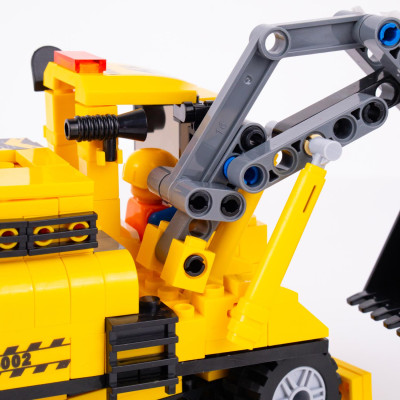 Đồ Chơi Lắp Ráp Máy Xúc Đào Thủy Lực 2 Trong 1 - Hydraulic Excavator - Toys&Joys 8632 (268 Mảnh Ghép)