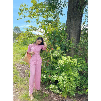 ĐỒ LAM ĐI CHÙA Tay Phồng Cao Cấp