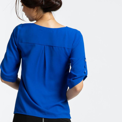 Áo Kiểu Công Sở Thời trang thiết kế Hity TOP101 (Xanh Midnight)