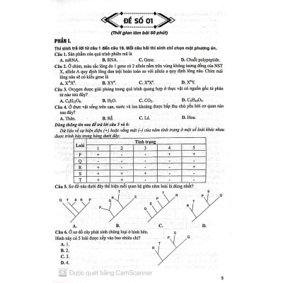 Bộ đề Sinh Học ( Đầy đủ các dạng trắc nghiệm theo cấu trúc đề thi 2025- Dùng chung cho các bộ SGK) (HA-MK)