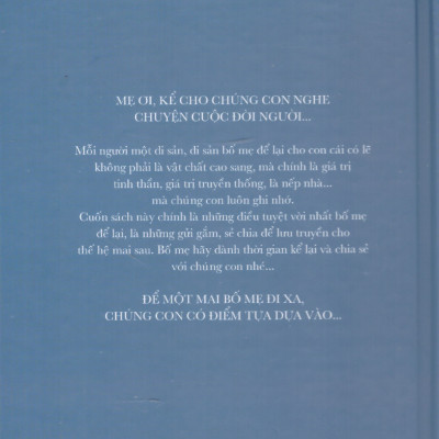 Mẹ kể chuyện đời mẹ - Hướng dẫn viết nhật ký cho mẹ