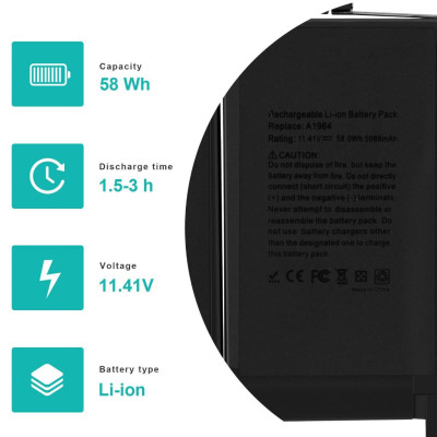 Pin Tương Thích Cho Macbook Pro Retina 13 Inch A1989 A2251 2018 – 2019 2020 TEEEMO PC Hàng Nhập Khẩu New Seal