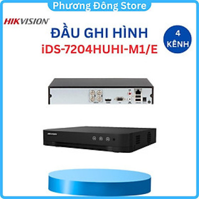Đầu ghi HIKVISION  Hybrid TVI-IP 8Mp 8 kênh iDS-7208HUHI-M1/E( C ) hỗ trợ 1 SATA đến 10TB, đàm thoại 2 chiều ,.-Hàng chính hãng