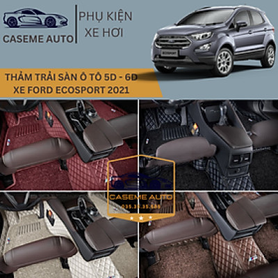 [FORD ECOSPORT] Thảm Trải Sàn, Lót Sàn Ô Tô 5D 6D Thiết Kế Theo Xe FORD ECOSPORT 2021 Chống Nước, Không Mùi - MẪU QUẢ TRÁM - Hàng Chính Hãng