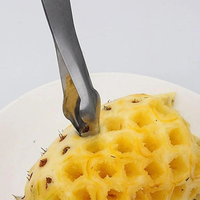 Dụng Cụ Gắp Mắt Dứa Thần Tốc, Thép Cứng - Cán Gỗ