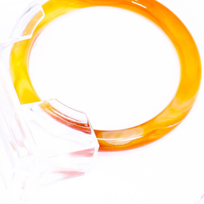 Vòng tay đá mã não vàng cam ni 58 mệnh hỏa, thổ - Ngọc Qúy Gemstones