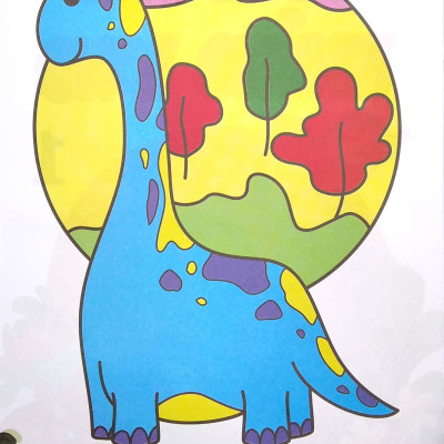 Bé Tô Màu Khủng Long 1