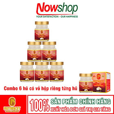 Yến chưng Đường phèn PUTANEST hộp quà tặng cao cấp 12 hũ 70ml đẹp da ngủ ngon tăng sức đề kháng
