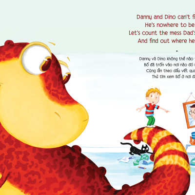 BỘ 2 CUỐN CHÚ KHỦNG LONG THAM ĂN (MÀU SẮC VÀ SỐ ĐẾM)