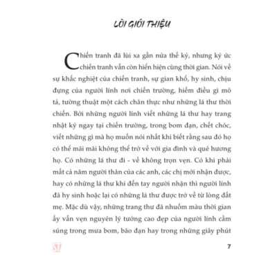 Sách - Những Lá Thư Thời Chiến Việt Nam - SBOOKS