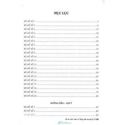Đề Thi Môn Toán Và Tiếng Việt Vào Lớp 6 (HA-MK)