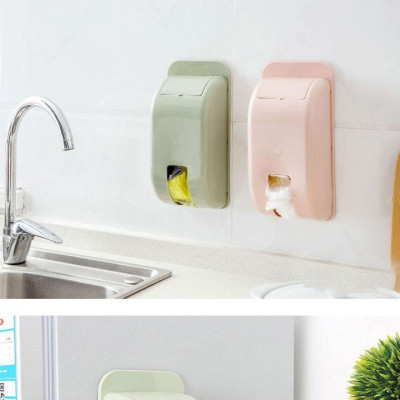  Hộp đựng túi nilon, thông minh túi đựng rác dán tường Hộp rút túi nilon gắn tường tiện dụng tiếp kiệm chi phí tái sử dụng túi nilon