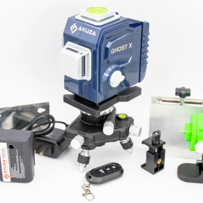 Máy cân bằng laser Akuza AK-Ghost X - Máy cân mực, bắn cốt, đánh thăng bằng 12 tia xanh - Hàng nhập khẩu chính hãng