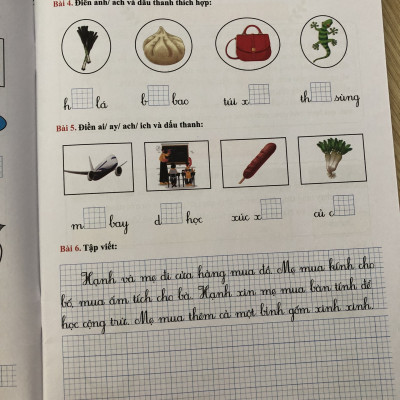 Qb - bài tập tuần tiếng việt 1/2 cánh diều