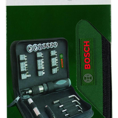 MÁY KHOAN, VẶN VÍT DÙNG PIN 18V BOSCH GSB 180-LI (HỘP CÔNG CỤ + SET 41 MÓN AC) - HÀNG CHÍNH HÃNG