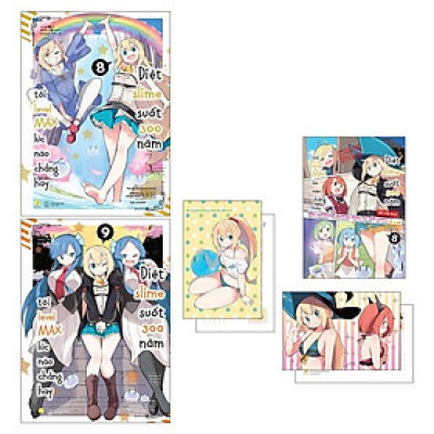 [Combo Manga] Diệt Slime Suốt 300 Năm, Tôi Levelmax Lúc Nào Chẳng Hay - Tập 8 + Tập 9 - Tặng Kèm Booklet 48 Trang + 2 Postcard Hai Mặt Bồi Cứng