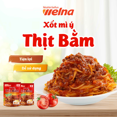 [Tặng 1 gói] Combo 7 Gói Xốt Mì Ý Hương Vị Thịt Bằm - Nisshin Seifun Welna Shop