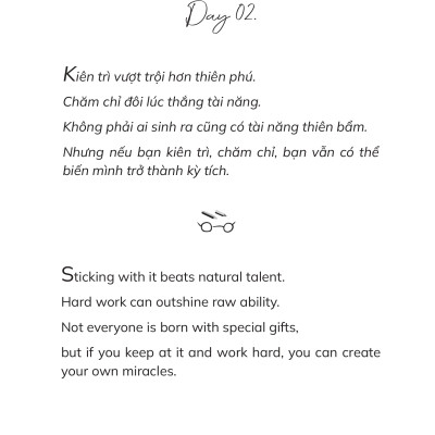 Combo 2 cuốn Sách Song Ngữ Việt Anh: A Diary Of Silent Effort - Tôi Thích Dáng Vẻ Nỗ Lực Của Chính Mình + A Hug For Not Giving Up - Gửi Cậu Một Cái Ôm Vì Đã Không Bỏ Cuộc