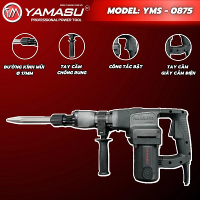 MÁY  ĐỤC BÊ TÔNG  1800W 17MM YMS-0875 YAMASU - HÀNG CHÍNH HÃNG
