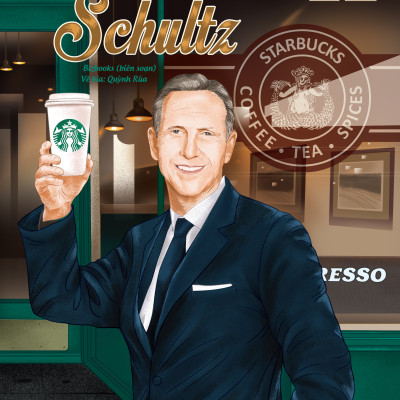 Howard Schultz: Tỷ phú cà phê Starbucks - Bộ sách ươm mầm tỷ phú nhí Bizbooks