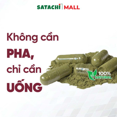 Viên Bột Tía Tô Nguyên Chất SATACHI – 100% Lá Tía Tô – Dạng Viên Tiện Lợi – Hộp 180 viên