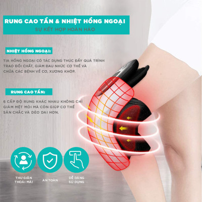 Máy Massage Đầu Gối Galen G011 Mát Xa Tia Hồng Ngoại Trị Liệu Đầu Gối, Khuỷu Tay, Vai