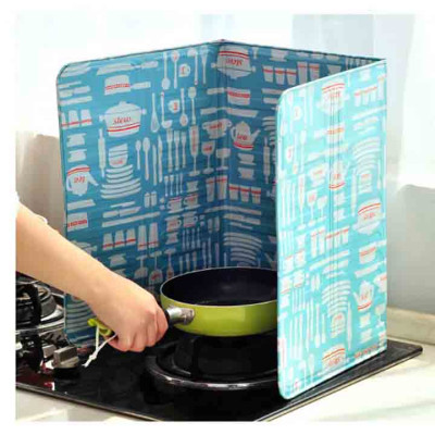 Tấm Chắn Dầu Mỡ Cách Nhiệt Dùng Trong Nhà Bếp C3156 Hàng Xuất Nhật kích thước 84x39x0.4cm (họa tiết ngẫu nhiên)