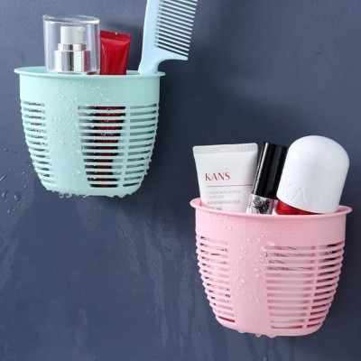 Giỏ rổ nhựa dán tường cao cấp đựng miếng rửa chén và nhiều vật dụng nhỏ như lược kéo bàn chải đũa thìa muỗng - rổ nhựa dán tường siêu dính không cần khoan tường bắt ốc vít