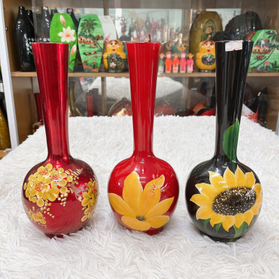 Bình tỏi cao sơn mài cao cấp Thanh Bình Lê cắm hoa, trang trí nhà cửa, văn phòng, làm quà tặng ý nghĩa