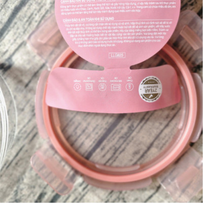 Hộp Bảo Quản Thủy Tinh LocknLock Khóa 4 Cạnh Kín Hơi,Sử Dụng Trong Lò Vi Sóng, Lò Nướng LLG823-400ml