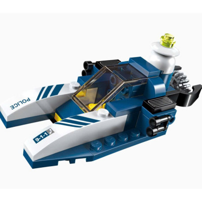 QMAN - 1801 Bộ đồ chơi xếp hình hợp thể 8 trong 1 mô hình máy bay chiến đấu - giao lẻ mẫu ngẫu nhiên