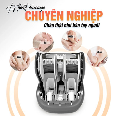 Máy Massage Chân Và Bắp Chân OKACHI JP-986 Với Con Lăn Massage 4D Plus, Nhiệt Hồng Ngoại