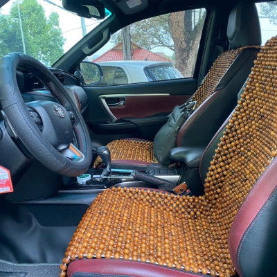 Đệm Lót Ghế Xe Ô Tô Hạt Gỗ Bách Xanh Cao Cấp Hạt 1.8cm ( video , hình thật ) 