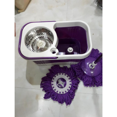 Bộ lau nhà tròn xoay 360 Coco 07 Tặng kèm 2 bông lau