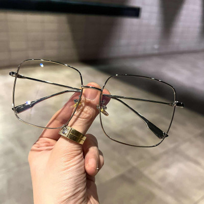 Kính mắt thời trang kim loại ulzzang Korea - Mắt kính chống ánh sáng xanh cao cấp