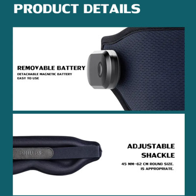 Máy massage mắt nóng và lạnh công nghệ 3Dsuit và VibWave. Thương hiệu Philips Hà Lan cao cấp PPM3101E - Dung lượng pin: 600mAh - HÀNG NHẬP KHẨU