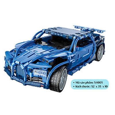 Đồ chơi - Bộ đồ chơi xếp hình mô hình siêu xe Phantom có điều khiển từ xa 54005 - QMAN