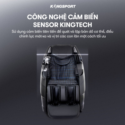 Ghế massage KINGSORT Premium B6 23 bài massage cao cấp,  công nghệ massage Kingtech Dual, đo chỉ số sức khỏe