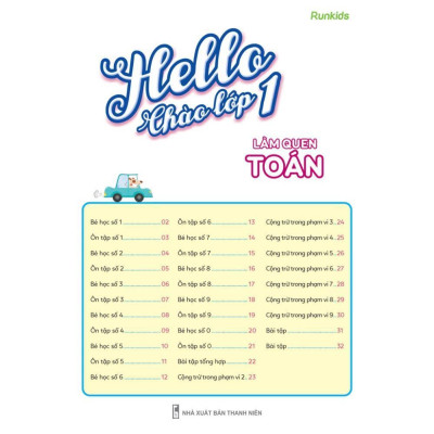 Sách - Hello Chào Lớp 1 - Làm Quen Toán - Megabook