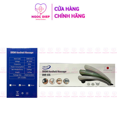 Máy massage cầm tay cắm điện 3 đầu 2 cấp độ OROMI OMR-615 - Bảo hành chính hãng 2 năm