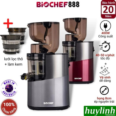 Máy ép trái cây chậm Biochef 888 Pro - Made in Úc - Hàng Chính Hãng