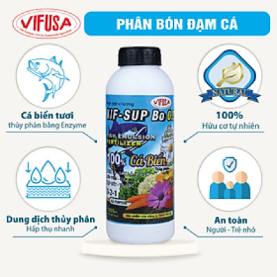 VIF-SUP Bo 0.2 - Phân bón đạm cá chai 1 lít