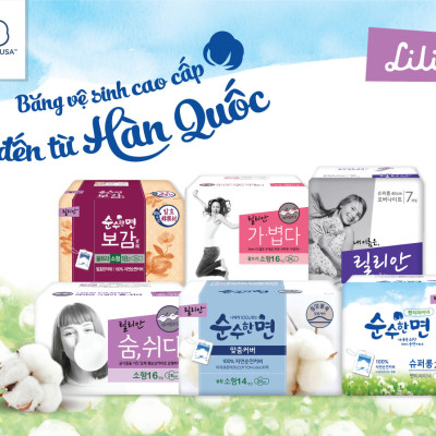 [Tặng móc khoá] Băng vệ sinh siêu mỏng cánh Kleannara Soohan Hàn Quốc (23cm x 18 miếng)