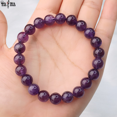 Vòng tay đá thạch anh tím 3A hợp mệnh Hỏa, Thổ