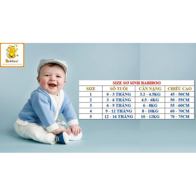 COMBO 5 Áo sơ sinh cổ tim viền màu  tay ngắn 100% cotton BABIBOO - BB08